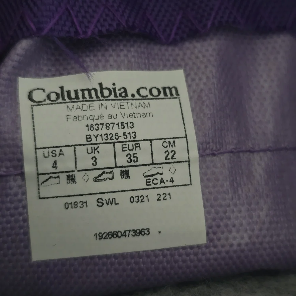 Nwt Columbia Big Kids' Powderbug Plus II Snow Boot